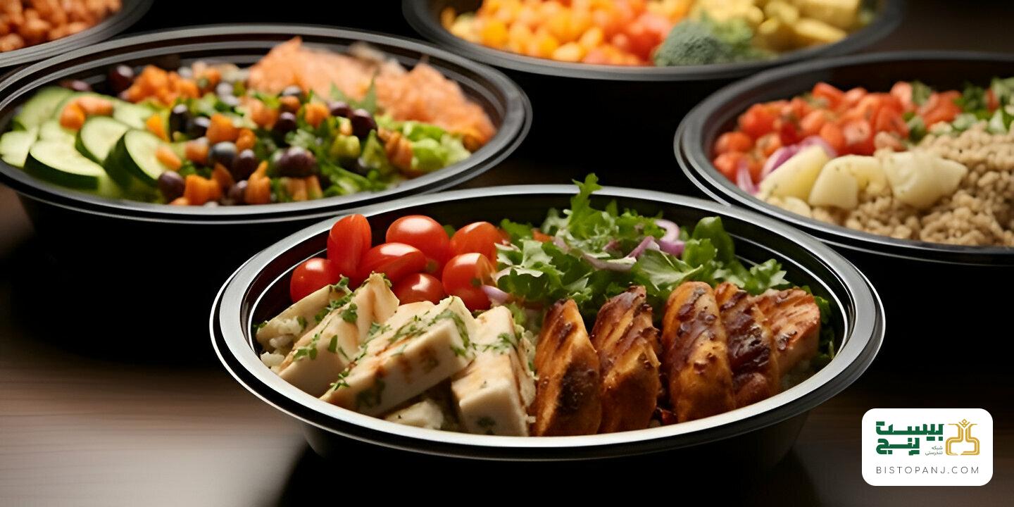 انتخاب، مواد اولیه و پخت غذای رژیمی برای ناهار | همه چیز درباره یک ناهار رژیمی سالم و خوشمزه | پکیج غذای رژیمی | غذای رژیمی درب منزل | سرویس غذای بیست و پنج | ژول | گارلت | غذای رژیمی