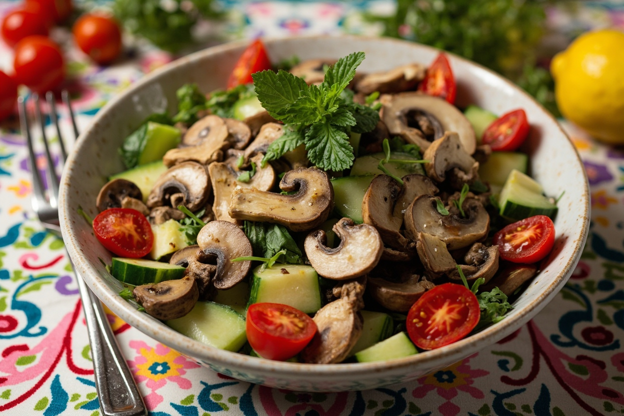 غذای رژیمی با قارچ: دستور پخت‌های ساده ایرانی برای لاغری و سلامت. فواید قارچ، سوپ، سالاد و کباب رژیمی با قارچ را کشف کنید.